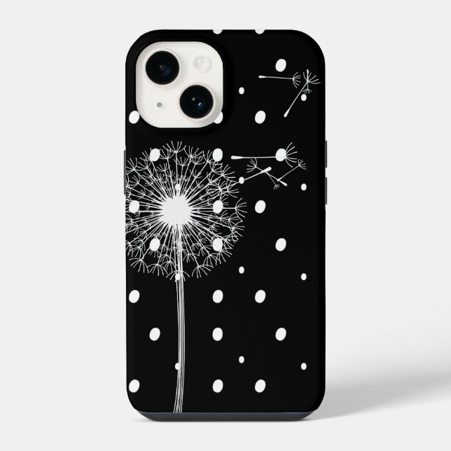 Coque iPhone Dandelion Sur Pois (Verso)