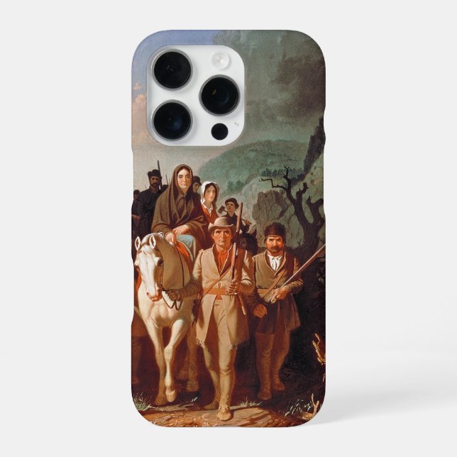 Coque iPhone Daniel Boone escorte les colons (Verso)