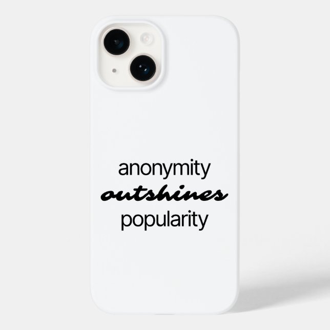 Coque iphone d'anonymat (Verso)