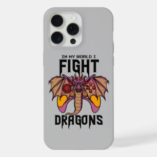 Coque iPhone 15 Pro Max Dans Mon Monde, Je Lutte Contre Les Dragons