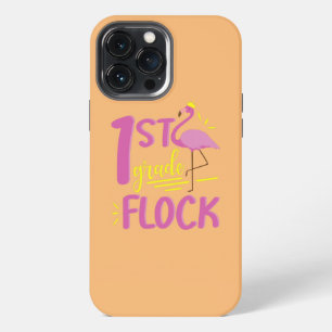Etui iPhone 13 Pro Max Danse étudiante flamant rose Heureux retour à l'éc