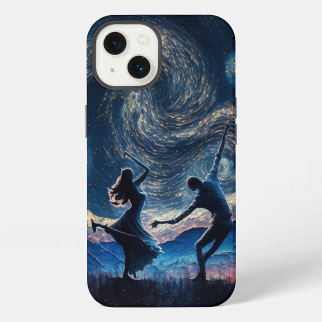 Coque iPhone danser dans la nuit étoilée (Verso)
