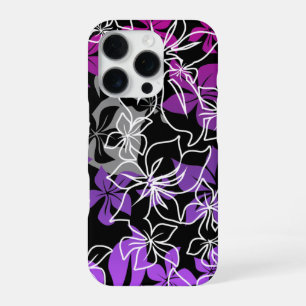 Coque iPhone 16 Pro Danser Hibiscus Hawaiian Blend Floral Magenta