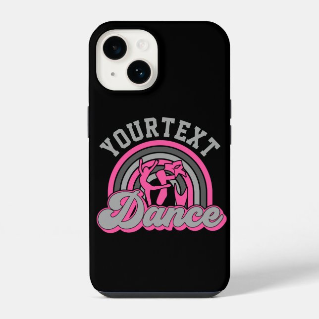 Coque iPhone Danseur de ballet AJOUTER DU TEXTE Danse classique (Verso)
