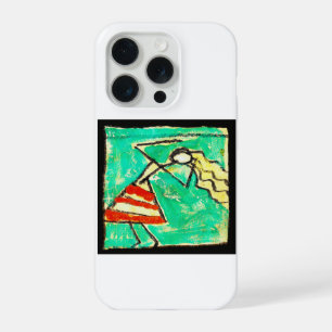 Coque iPhone 15 Pro Danseuse avec jupe bleue peinture par Egon Schiele