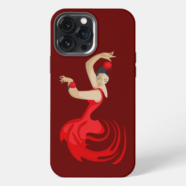 Coque iPhone Danseuse flamenco gitane (Verso)