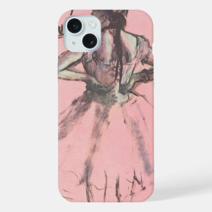 Coque iPhone 15 Plus Danseuse vue de dos, les mains sur les hanches par