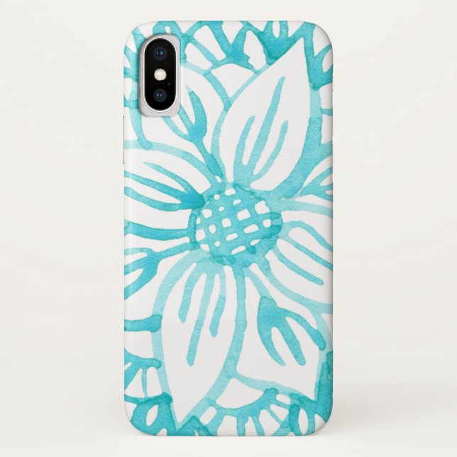 Coque iphone d'aquarelle Lotus (Dos)