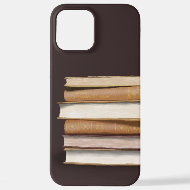 Coque iPhone Dark Academia Antique Books (Verso)