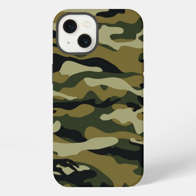 Coque iPhone Dark Green Camo (Verso)