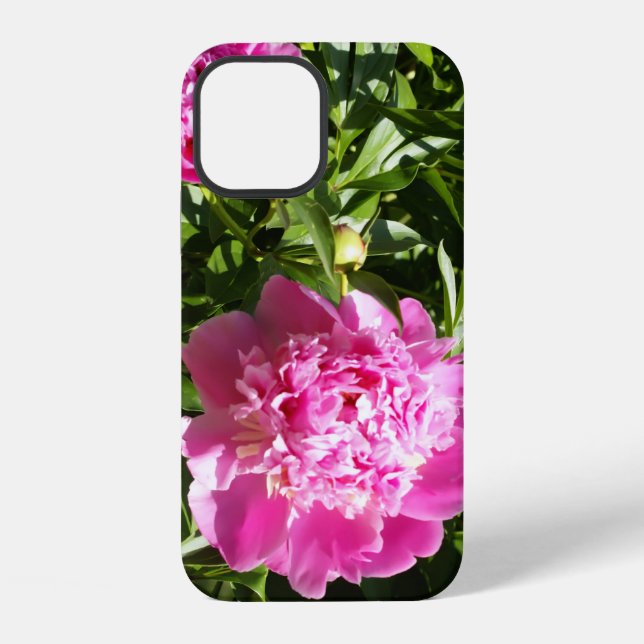 Coque iPhone Dark rose peonies (Verso)