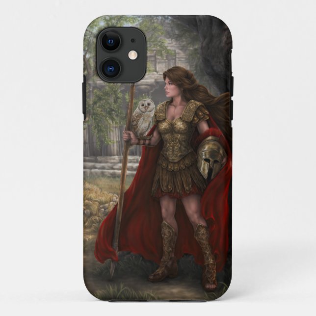 Coque iphone d'Athéna à peine là (Dos)
