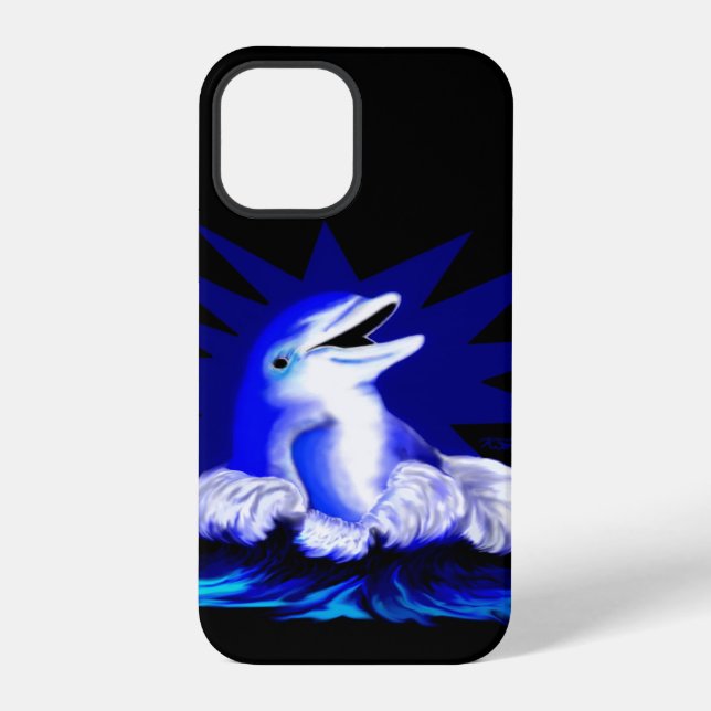 Coque iPhone Dauphin souriant (Verso)