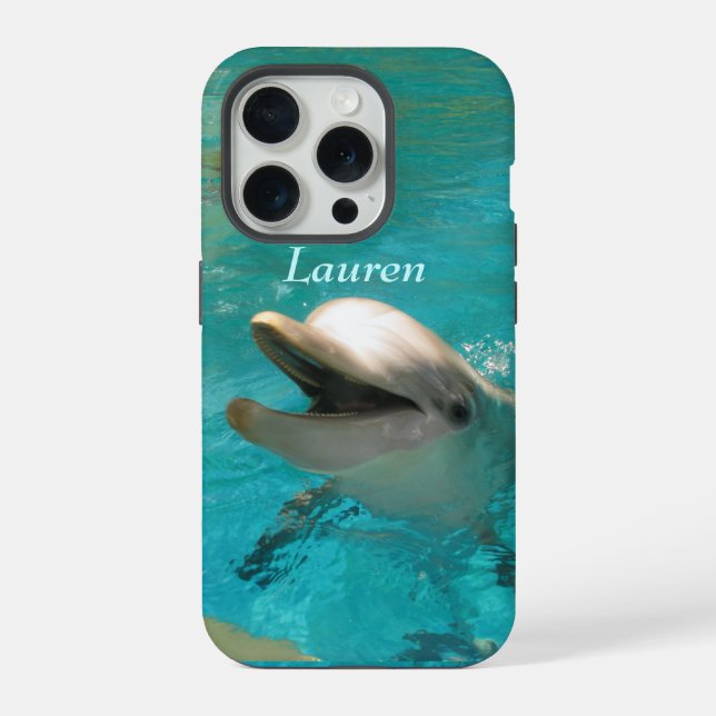 Coque iPhone Dauphin souriant (Verso)