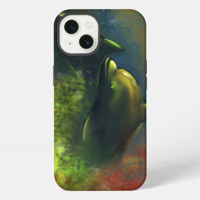 Coque iPhone Dauphins (Verso)
