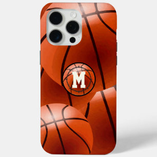 Coque iphone de basket-ball Monogramme