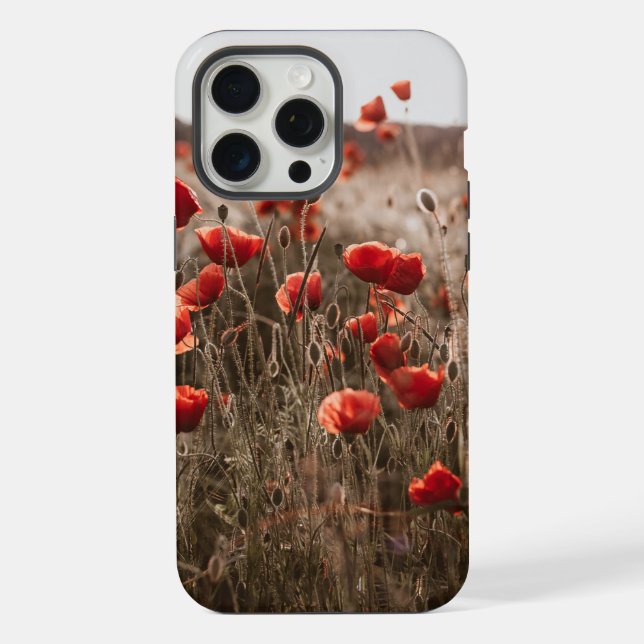 Coque iPhone de belles fleurs de pavot (Verso)