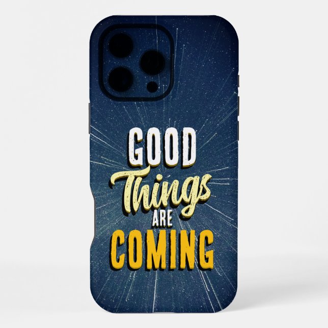 Coque iPhone De bonnes choses arrivent (Verso)