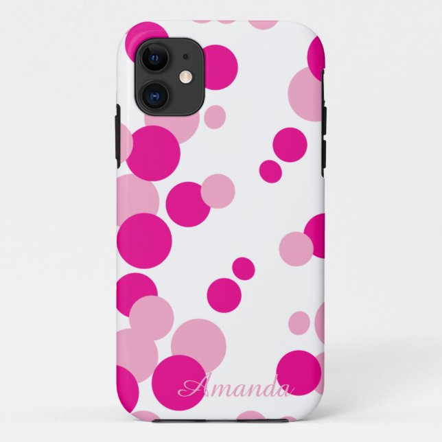 Coque iphone de bulles roses (Dos)