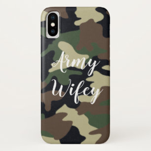 Coque iphone de Caméra Vert de l'Armée Wifey