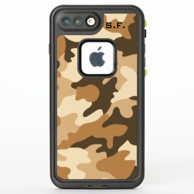 Coque iphone de Camo de désert (Dos)