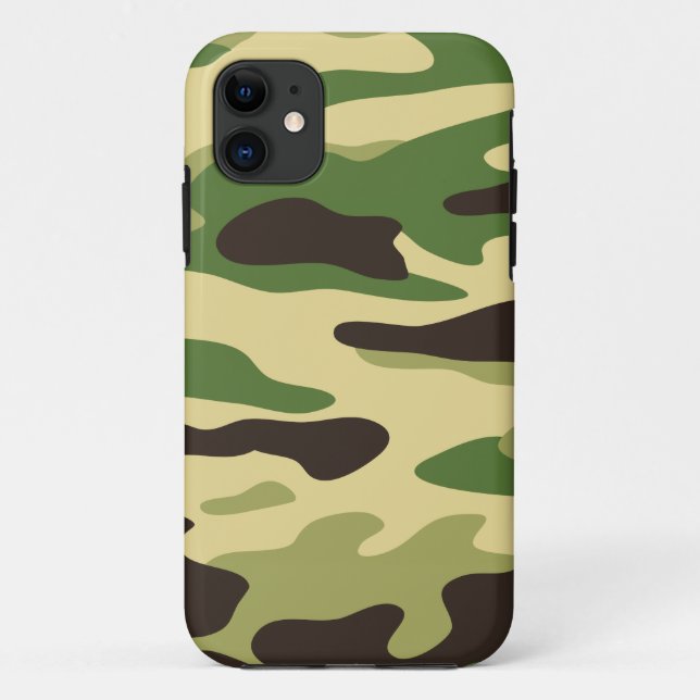 coque iphone de camo de région boisée (Dos)