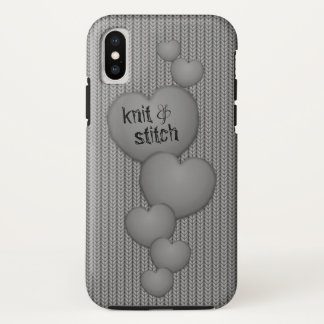 Coque iphone de cascade GRIS de Knit de Hearts❤