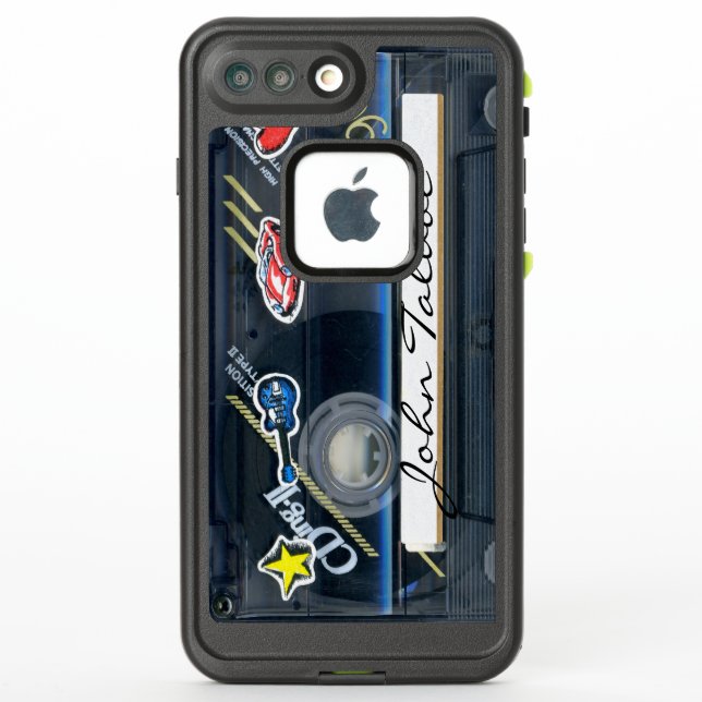 Coque iphone de cassette audio T3 des années 80 ré (Dos)