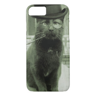 coque iphone de chat vapeur vintage