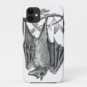 Coque iphone de chauve-souris Vintage noir et blan