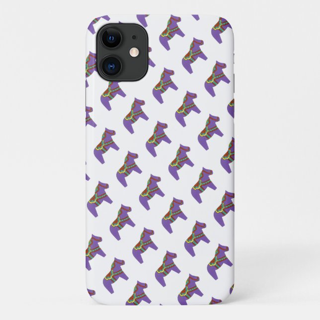 Coque iphone de Cheval Violet (Dos)