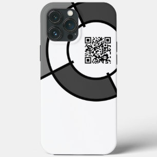 coque iphone de code QR de bullseye personnalisabl