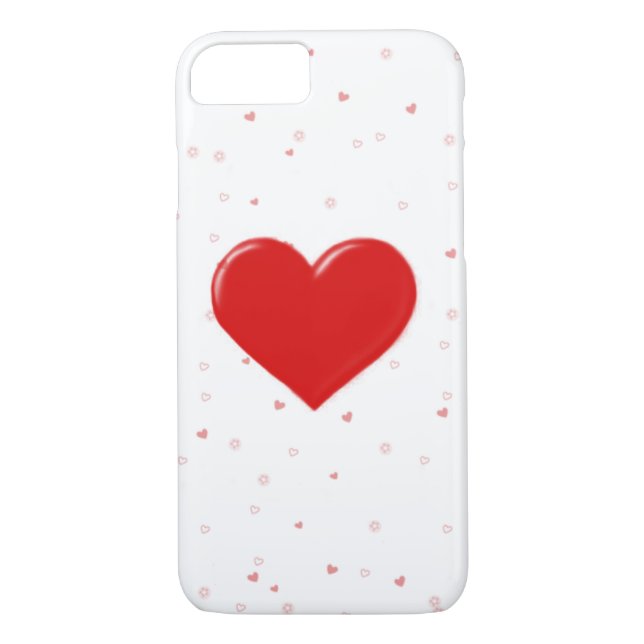 Coque iphone de coeur de confettis (Dos)