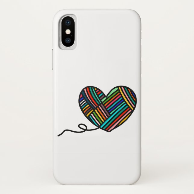 Coque iphone de coeur de fil (Dos)