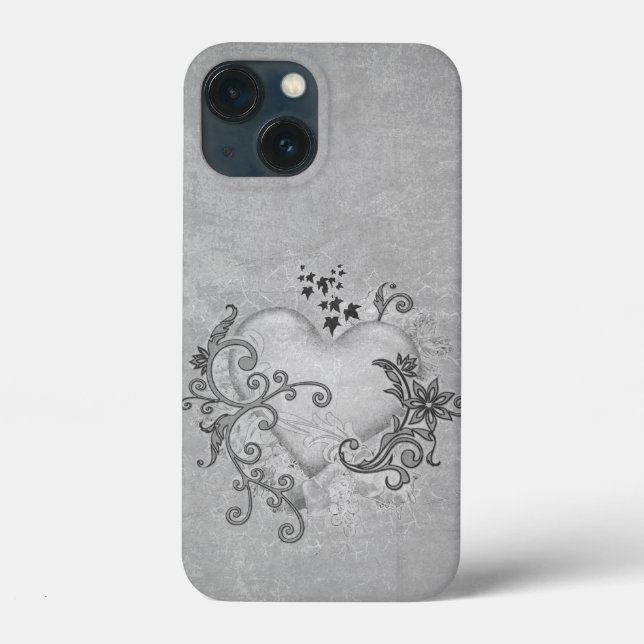 Coque iphone de coeur décoratif (Verso)