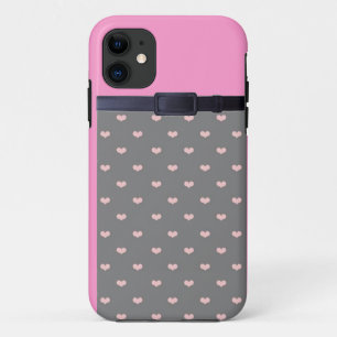 Coque iphone de coeur rose