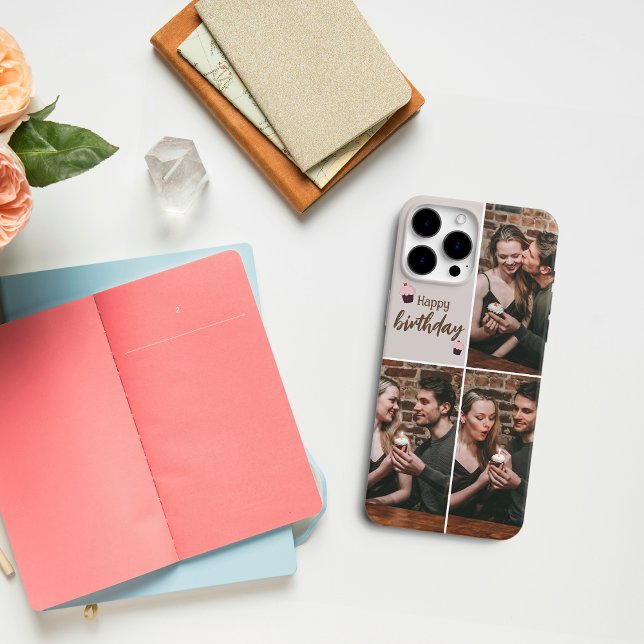 Coque iphone de collection photo d'anniversaire pe (Créateur téléchargé)