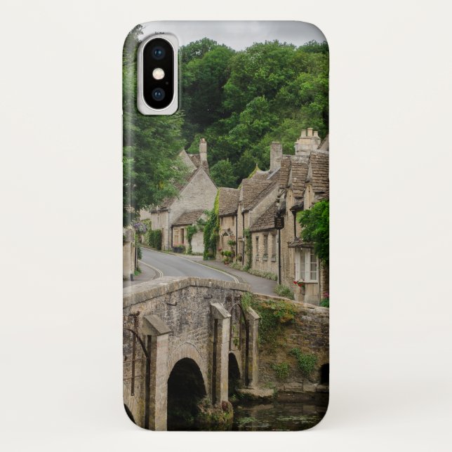 Coque iphone de Combe de château de ville de (Dos)