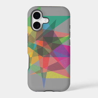 coque iphone de couleur posé par motif géométrique