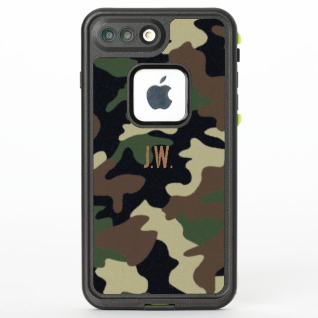 Coque iphone de coutume de camo de forêt (Dos)