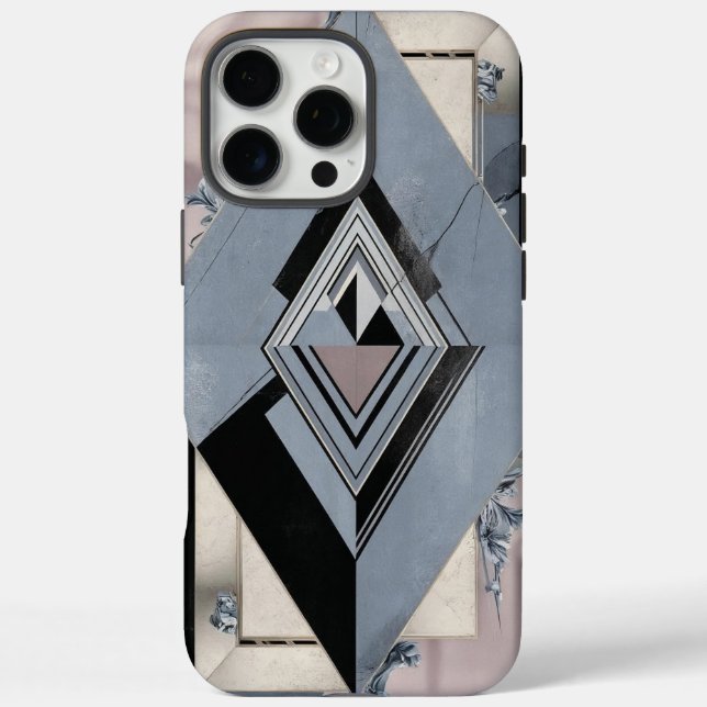 Coque iphone de diamant géométrique Art déco (Verso)