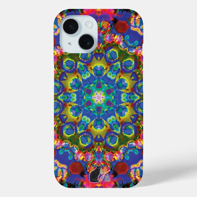 Coque iphone de Doily Kaleidoscope (Verso)