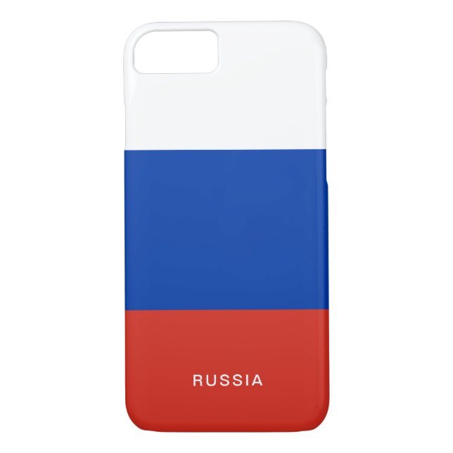 Coque iphone de drapeau de la Russie (Dos)
