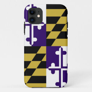 coque iphone de drapeau du Maryland de corbeaux