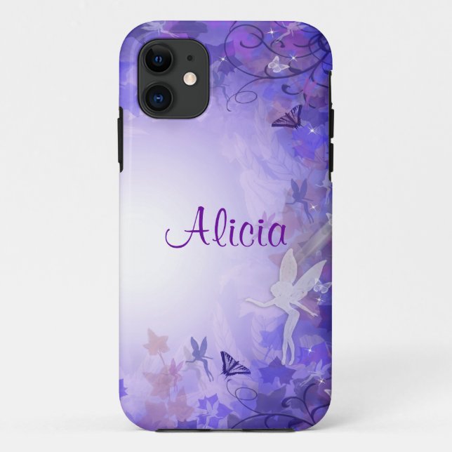 Coque iphone de fées violettes (Dos)