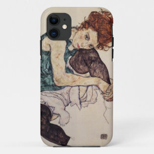 Coque iphone de femme posé par Schiele d'Egon