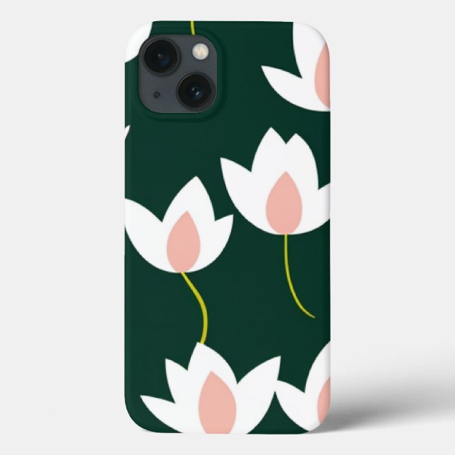 Coque iphone de fleurs Lotus (Verso)