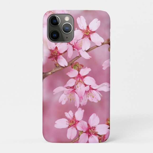 Coque iphone de fleurs roses (Dos)
