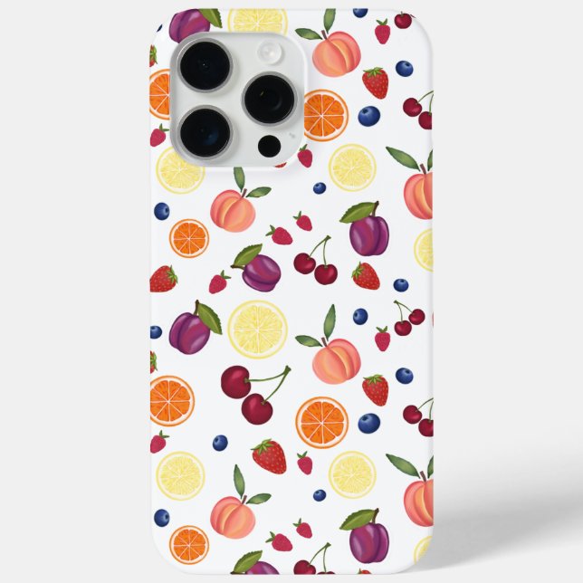 Coque iphone de fruits d'aquarelle (Verso)