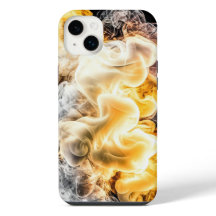 Coque iphone de fumée et de feu